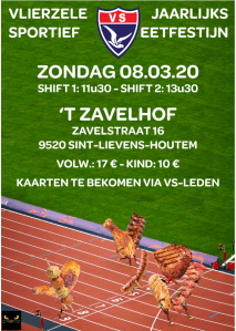 Affiche eetfestijn VS